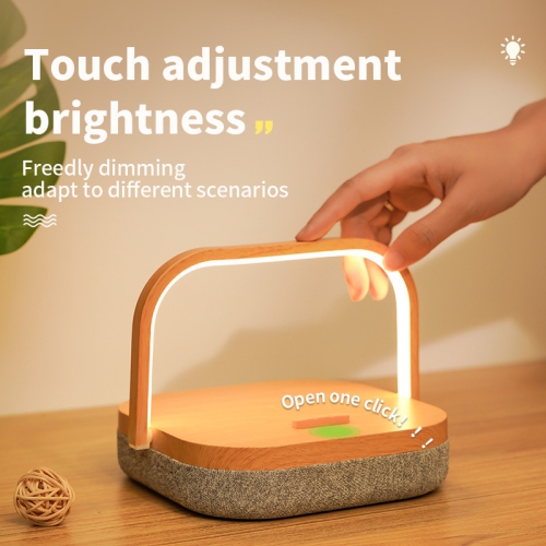 Bedside Table LED Night Light with Wireless Charger and Bluetooth Speaker, Great Birthday Gifts for Girlfriend, Women