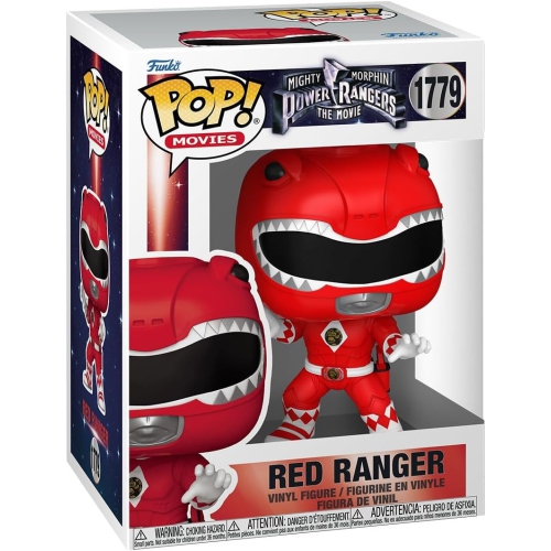 POP  Movies Power Rangers 3.75 Inch Action Figure - Ranger #1779 In Red