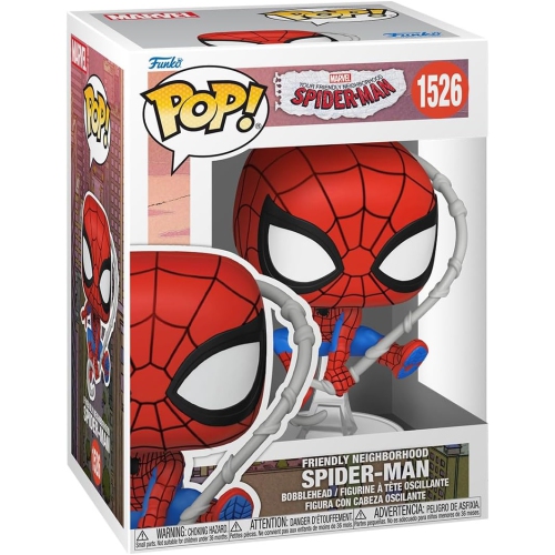 Pop Marvel Friendly Neighborhood Spider-Man 3.75 Inch Action Figure - Spider-Man #1526