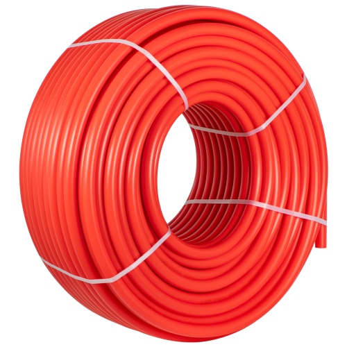 VEVOR 1 Inch x 500 FT PEX Pipe, PEX Tubing, Non Oxygen Barrier Red PEX-B Pipe, Flexible PEX Water Line for RV Sewer Hose, Plumbing, Radiant Heating
