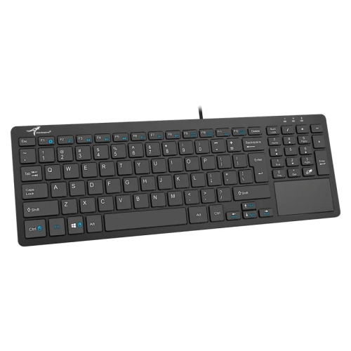 Wallaby DS-2021 Touchpad Industrial Keyboard, Laptop Server Keyboard Mouse, Silent Key