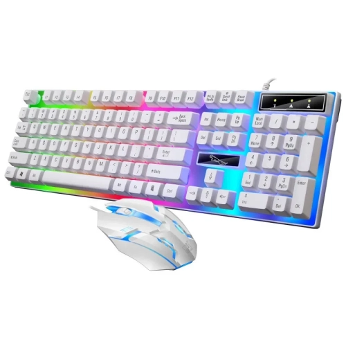 Chaser Leopard G21B USB Wired Keyboard and Mouse Set, Shrimp Skin Mechanical Touch Keyboard and Mouse, eBay