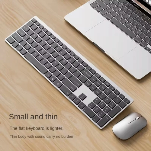 Ensemble clavier et souris sans fil Bluetooth pour portable et bureau, clavier et souris silencieux