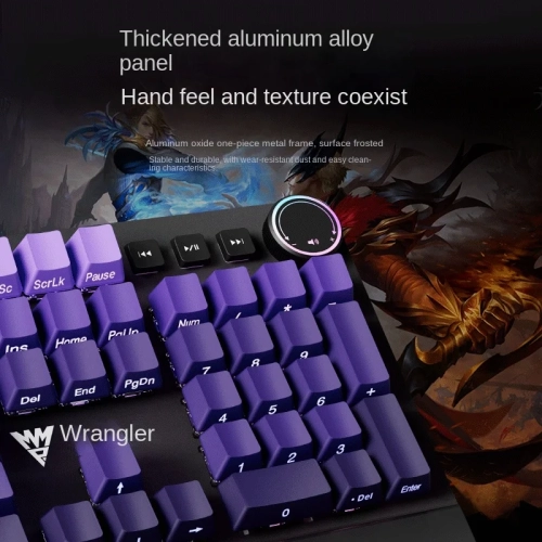 Mechanical Keyboard and Mouse Set, Red Tea Green Axis Cable, Gaming, Desktop Laptop, Office