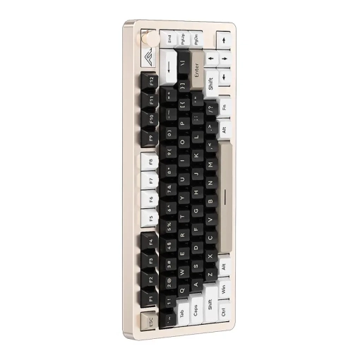 Riany75 Aluminum Mechanical Keyboard with Bluetooth, Three-Mode Hot-Swappable Wireless Metal Keyboard, Customized