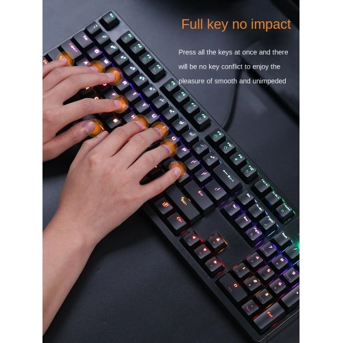 Daryou EK826 Mechanical Keyboard, Infrared Axis, Black, Blue, Red, Electronic Sports Machine, Optical Axis, Hot Plug