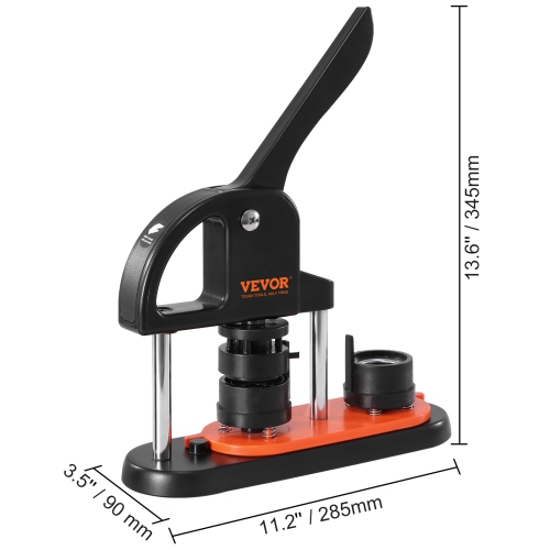 VEVOR 1.25 inch/32mm Button Maker Machine, Pin Maker, Installation-Free Badge Punch Press Kit, Children Button Making Supplies with 500pcs Button