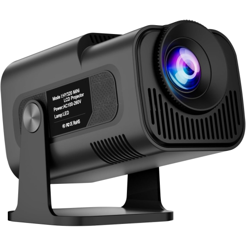 Projecteur intelligent 4K à courte focale&nbsp;: 1080P, Android 11, Wi-Fi, Bluetooth, correction automatique de la distorsion trapézoïdale Mini films