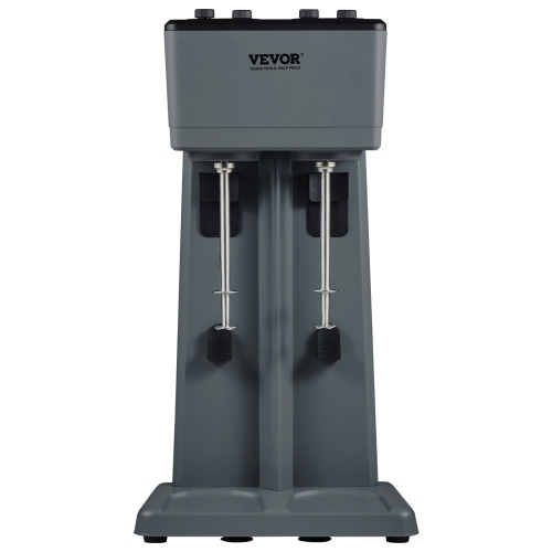 VEVOR 375W x 2 Milkshake Maker, Electric Milkshake Machine, Double Heads Drink Mixer Blender Machine, 3-Speed Milkshake Mixer with 2 x 820 ml