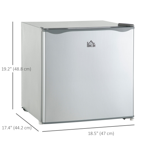 HOMCOM Compact Upright Freezer, 1.1 Cubic Feet Mini Freezer with Reversible Door, Removable Shelf, Adjustable Temperature for Home Office, Apartment,