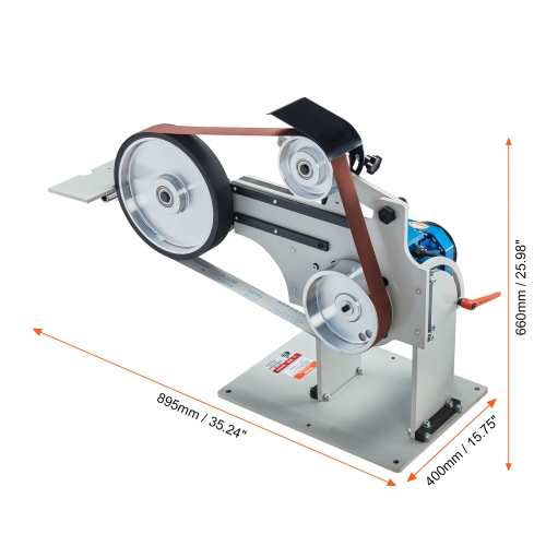 VEVOR 72 x 2 Inch Belt Grinder Sander, Variable Speed Belt Polisher with VFD, 1500W Knife Sharpener with 3 Grinding Moulds & 3PCS Sanding Belts,