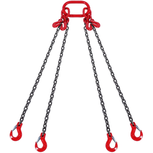VEVOR 5/16 inch x 10 ft Chain Sling, Lifting Chains with Hooks,G80 Engine Chain Hoist Lifts, 11000 lbs/5 Ton Lifting Sling Chains for Engine