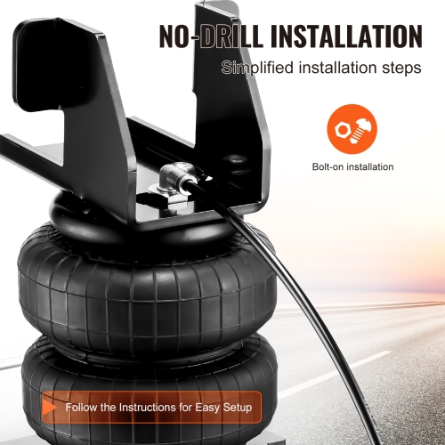 VEVOR Air Bag Suspension Kit, Air Springs Suspension Bag Kit Compatible with 2007-2018 Chevrolet Silverado 1500 and GMC Sierra 1500 2WD 4WD, 5000 lbs