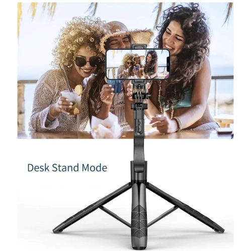 Téléphone mobile Perche à égoportrait Bluetooth, diffusion en direct au sol trépied rétractable anti-tremblement support de téléphone mobile artefact