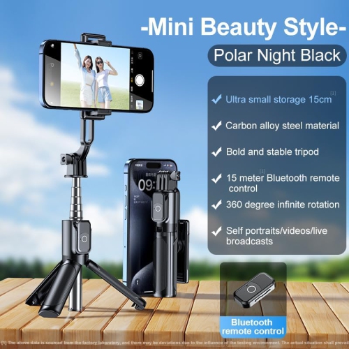 Wireless remote control handheld mini selfie stick, Bluetooth fill light travel portable mobile phone stand photography artifact floor tripod - 0.8m
