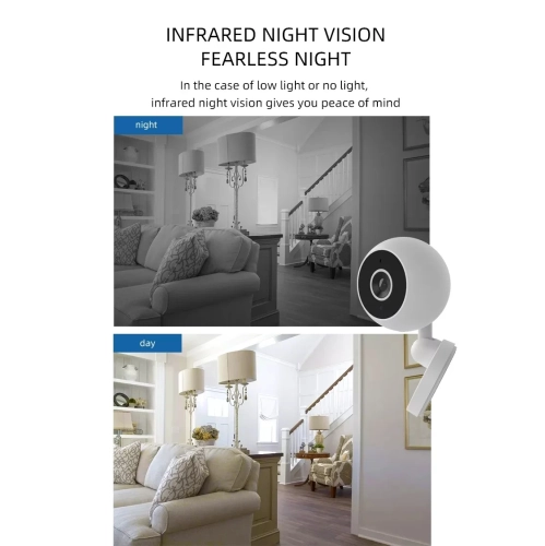 A2 HD wireless wifi night vision camera, home security surveillance camera dome network smart intercom camera, baby monitor - no memory card