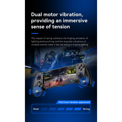 Manette de jeu télescopique D11/D11S Déclencheur à effet Hall Switch/PC Manette de diffusion en continu Bluetooth pour Xbox Android iOS - D11 Blanc