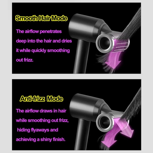 Anti-Flight Flyaway Attachment Nozzle for Dyson Hair Dryer HD15 HD01 HD02 HD03 HD04 HD08,2-in-1 Styling Comb Nozzle Accessories Part