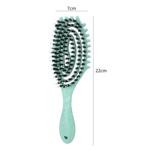 Brosse à friser, brosse démêlante pour femmes, peigne coiffant pour cheveux ondulés épais à sec, brosse à cheveux à séchage rapide