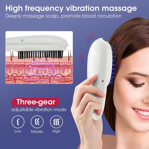 Red Blue Light Therapy Comb for Hair Growth,Anti-Loss Hair Head Massage Comb,Electric Scalp Massager,Red Light Hair Therapy Brush