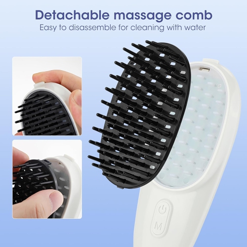 Red Blue Light Therapy Comb for Hair Growth,Anti-Loss Hair Head Massage Comb,Electric Scalp Massager,Red Light Hair Therapy Brush