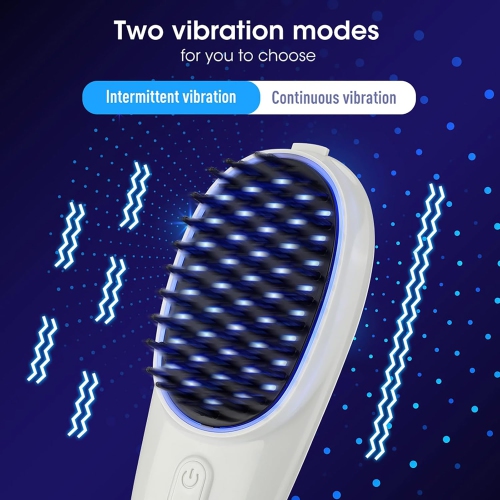 Red Blue Light Therapy Comb for Hair Growth,Anti-Loss Hair Head Massage Comb,Electric Scalp Massager,Red Light Hair Therapy Brush