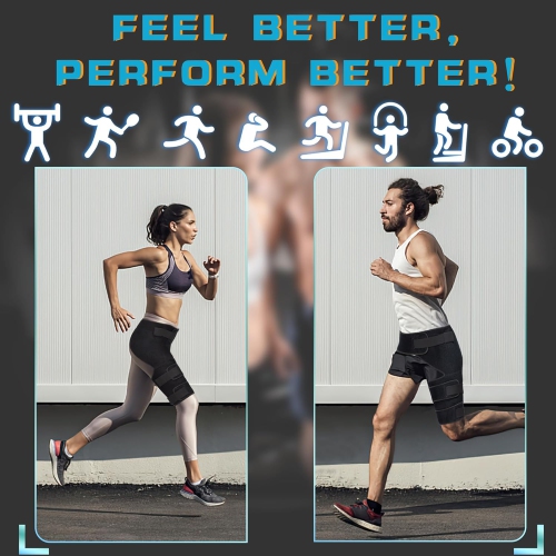 Adjustable Hip Brace,Groin & Hamstring Compression Wrap for Men Women,Thigh Compression Sleeve,Buttock & Quad Support,Upper Leg Brace(Right)