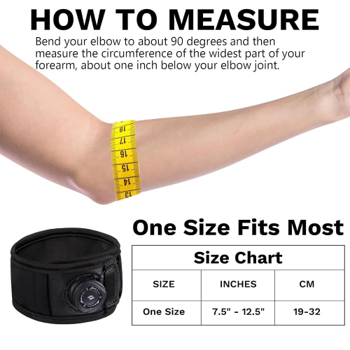 2PCS Tennis Elbow Brace for Men & Women,Elbow Brace for Tendonitis & Tennis Elbow and Golfer's Elbow,Adjustable Elbow Strap