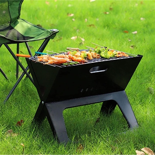 [Portable X-TYPE] Barbecue d'extérieur Barbecue de camping Réchaud au charbon Réchaud au charbon de bois Barbecue portatif de pique-nique