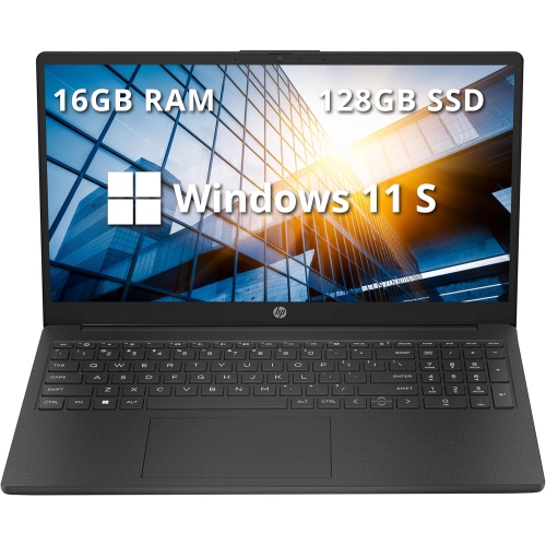 Boîte ouverte - 6 Portable HD 15&nbsp;po de HP, processeur N200 d'Intel, SSD d'128&nbsp;Go, mémoire vive 16&nbsp;Go, carte graphique UHD d'Intel Pavé