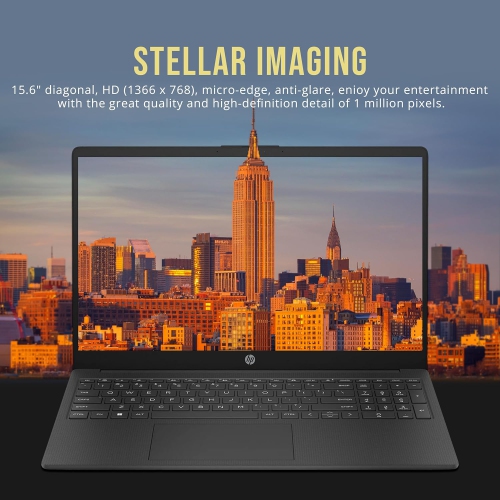 Boîte ouverte - 6 Portable HD 15 po de HP, processeur N200 d'Intel, SSD d'128 Go, mémoire vive 16 Go, carte graphique UHD d'Intel Pavé