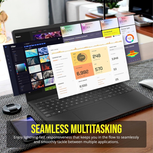 Boîte ouverte - 6 Portable HD 15 po de HP, processeur N200 d'Intel, SSD d'128 Go, mémoire vive 16 Go, carte graphique UHD d'Intel Pavé