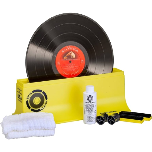 JBL Spinner BT Turntable (JBLSPINNERBTGLDAM)+ Spin-Clean The Original Vinyl Record Washer Kit- Bundle