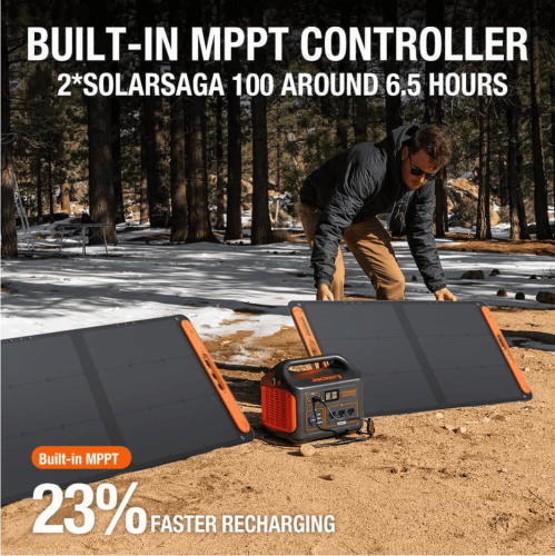 Station d'alimentation portative Explorer 880 de Jackery avec panneau solaire 100 W