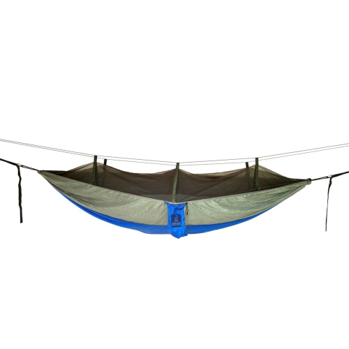 Hidden Wild Travel Hammock with Bug Net - 9.75' - Blue