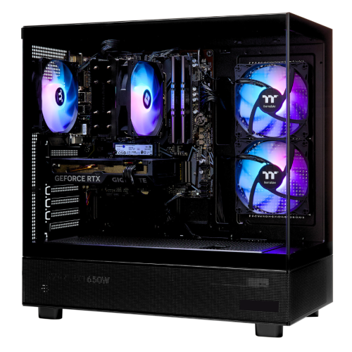 TECHNOID Glass Black Gaming PC – GeForce RTX 5070 – AMD