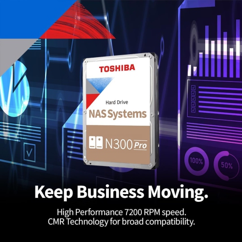 HDD de stockage en réseau interne de 3,5&nbsp;po 24&nbsp;To N300 PRO 7200 tr/min de Toshiba