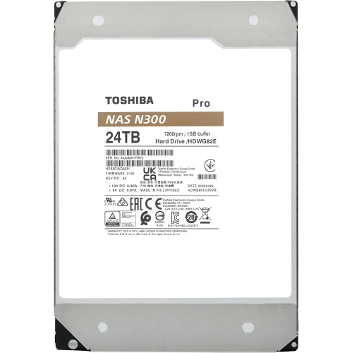 HDD de stockage en réseau interne de 3,5&nbsp;po 24&nbsp;To N300 PRO 7200 tr/min de Toshiba