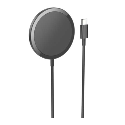 15W Magnetic Magsafe Wireless Charger Induction Fast Charging Pad for iPhone AirPods, Black