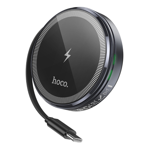 2 in 1 Magnetic Wireless Charger Charging Pad with Retractable Cable for Apple Watch iWatch iPhone, Black