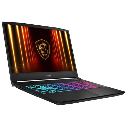 Portable de jeu 15,6 po Katana de MSI - Noir (Core i7-14650HX Intel/RAM 32 Go/SSD 1 To/RTX 5060/Windows 11)