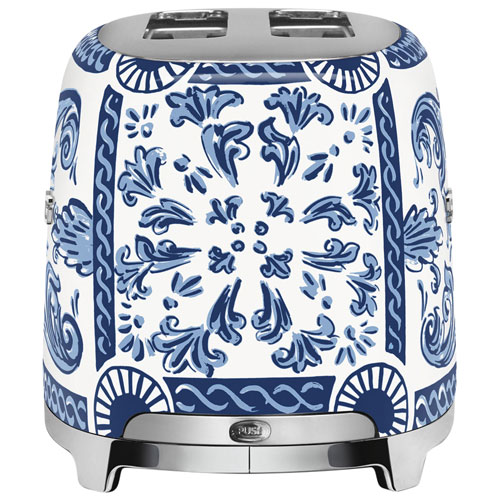 Smeg Dolce&Gabbana Toaster - 2-Slice Dolce & Gabanna Collection - Blue Mediterraneo