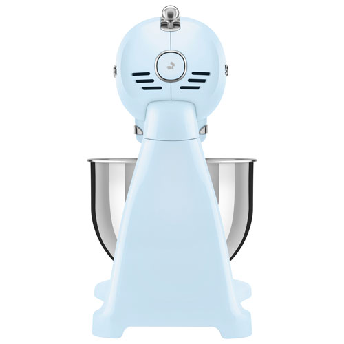 Batteur sur socle à tête inclinable Années 50 de Smeg - 5 pte - 800 W - Bleu