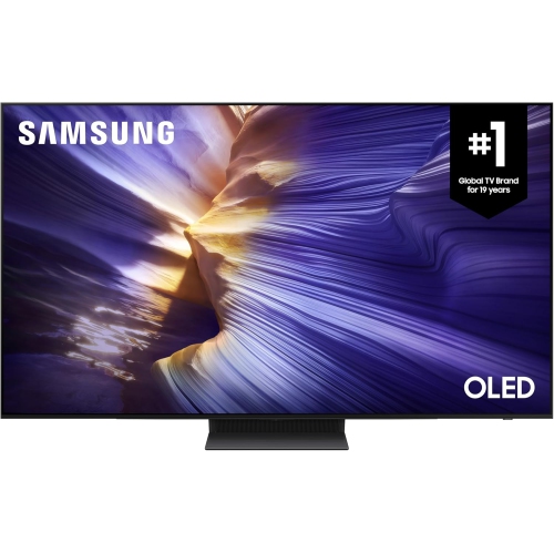 Téléviseur intelligent 4K OLED S90F de 77&nbsp;po de SAMSUNG, processeur IA de 3e génération, HDR+, 144&nbsp;Hz, laser mince, Q-Symphony Mode jeu IA,