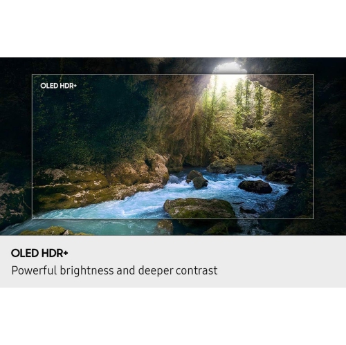 Téléviseur intelligent 4K OLED S90F de 77&nbsp;po de SAMSUNG, processeur IA de 3e génération, HDR+, 144&nbsp;Hz, laser mince, Q-Symphony Mode jeu IA,