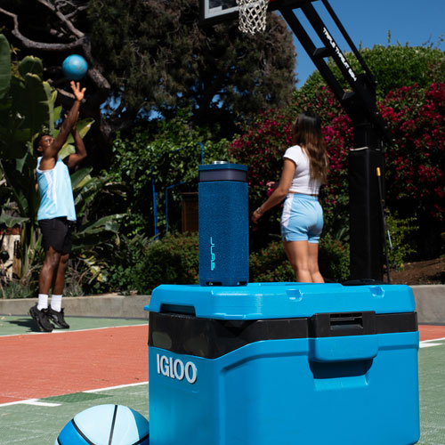 Haut-parleur de fête Bluetooth sans fil à l'épreuve des éclaboussures JBuds de JLab - Bleu marine