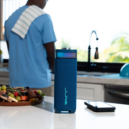Haut-parleur de fête Bluetooth sans fil à l'épreuve des éclaboussures JBuds de JLab - Bleu marine