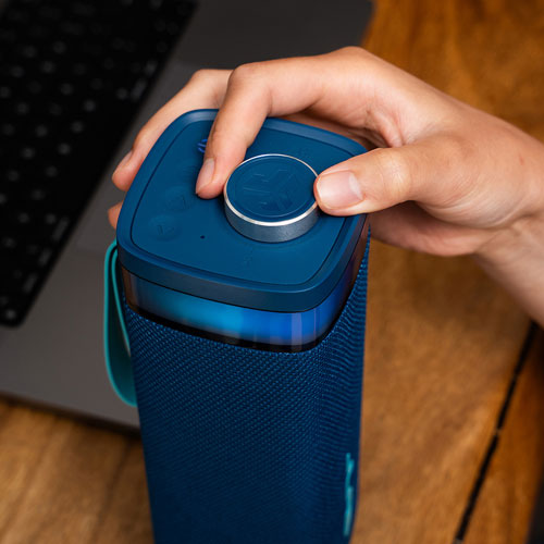 Haut-parleur de fête Bluetooth sans fil à l'épreuve des éclaboussures JBuds de JLab - Bleu marine