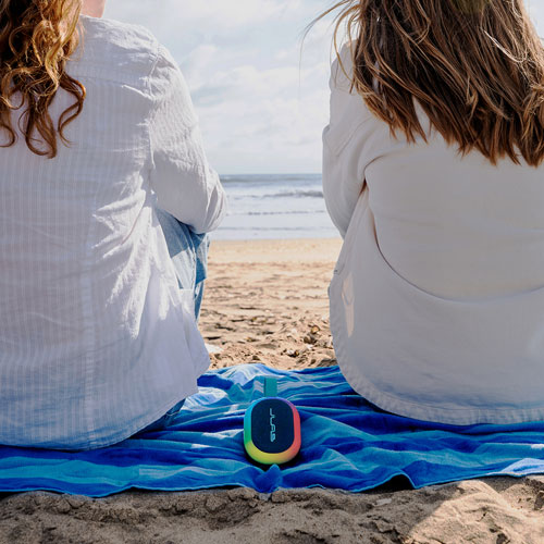 Haut-parleur de fête Bluetooth sans fil à l'épreuve des éclaboussures Pop de JLab - Bleu marine