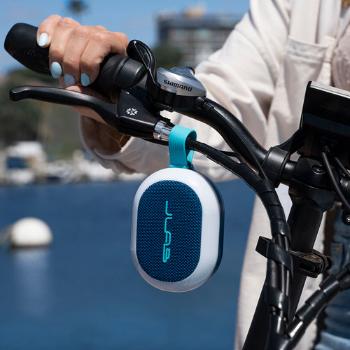 Haut-parleur de fête Bluetooth sans fil à l'épreuve des éclaboussures Pop de JLab - Bleu marine